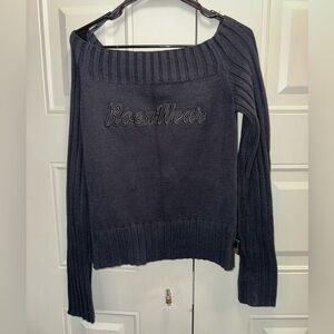 Vintage Rocawear off the shoulder sweater